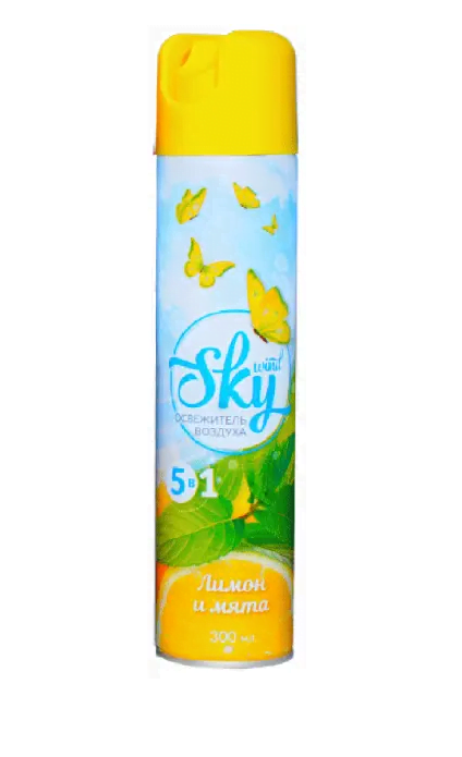 Освіжувач повітря "SKY Wind" Лимон і м'ята 300мл (24 шт/ящ) Арт. 25486455